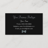 Lopard Print Grey Bow Boutique Visitekaartje (Achterkant)