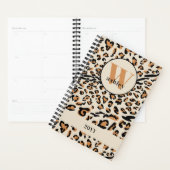 Lopard Print Modern Monogrammed 2023 Planner (Display)