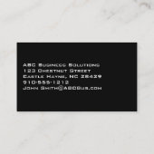 Lopard Print Modern Professional Visitekaartjes (Achterkant)