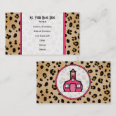 Lopard Print Teacher Mode Visitekaartje (Voorkant / Achterkant)