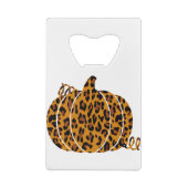 Lopard Pumpkin/Herfst Seizoen Creditkaart Flessenopener (Achterkant)