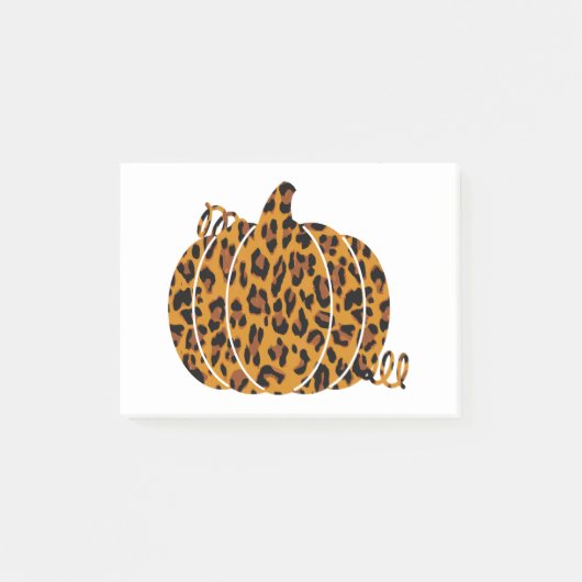 Lopard Pumpkin/Herfst Seizoen Post-it® Notes (Voorkant)
