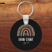 Lopard Rainbow Teacher Student, schoolhoofd Start Sleutelhanger (Voorkant)