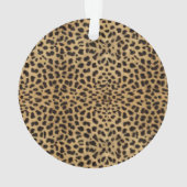 Lopard Spot Gold Glitter Rhinestone FOTO PRINT Ornament (achterkant)