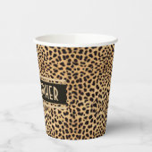 Lopard Spot Skin Print Persoonlijk Papierbekertje Papieren Bekers (Links)