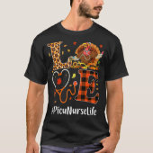 Lopard Stethoscoop T. Picu Nurse Love Thanksgiving T-shirt (Voorkant)