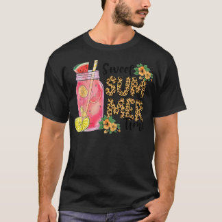 Lopard Sweet Summer Time Funny I Love Summer Beac T-shirt