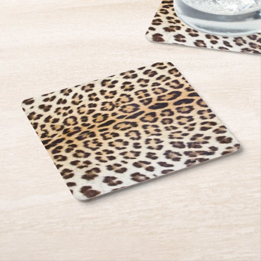 Lopardhaar Kartonnen Onderzetters (Schuin)