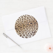 Lopardhaar Ronde Sticker (Envelop)