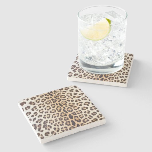 Lopardhaar Stenen Onderzetter (Zijkant)