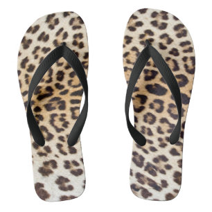 Lopardhaar Teenslippers