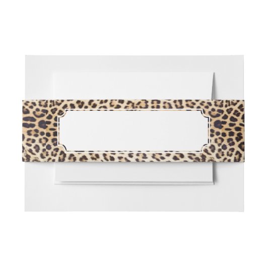 Lopardhaar Uitnodigingen Wikkel (Voorkant Voorbeeld)