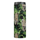 Lopards Pattern aangepaste monogram tumbler Thermosbeker (Achterkant)