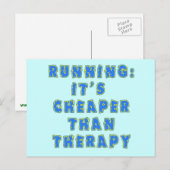 LOPEN:  CHEAPER DAN THERAPY-T-shirts Briefkaart (Voorkant / Achterkant)