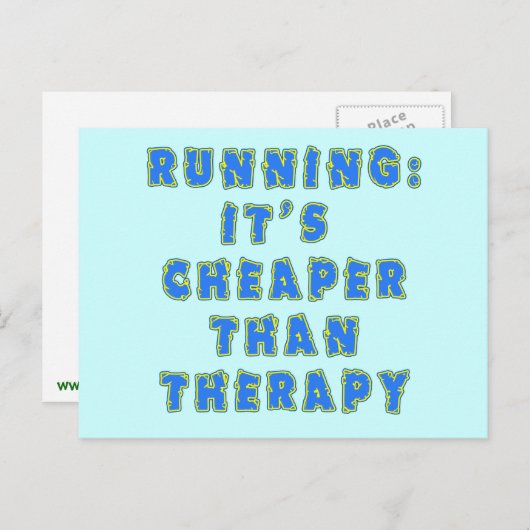 LOPEN:  CHEAPER DAN THERAPY-T-shirts Briefkaart (Voorkant / Achterkant)