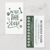 lopen de hondpunkkaart klantenkaartje (Voorkant / Achterkant)