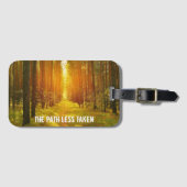 Lopen de weg Minder genomen Bagagelabel (Voorkant (horizontaal))