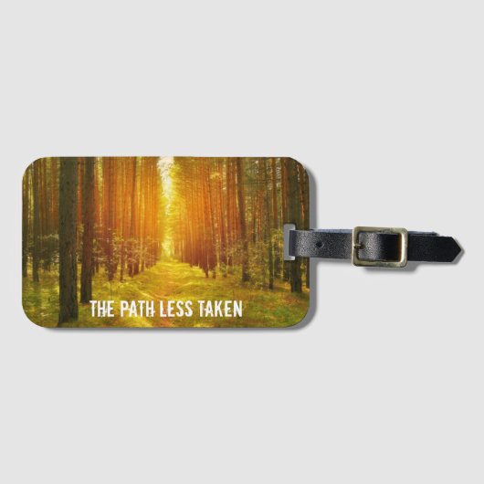 Lopen de weg Minder genomen Bagagelabel (Voorkant (horizontaal))