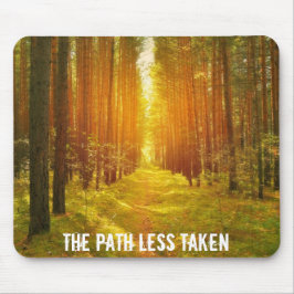 Lopen de weg Minder genomen Muismat