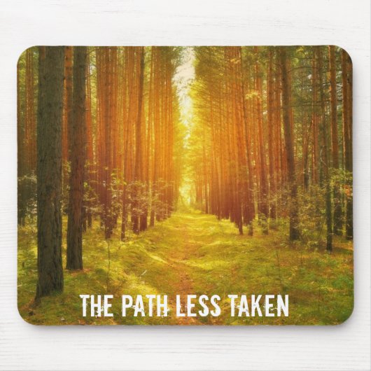 Lopen de weg Minder genomen Muismat (Voorkant)