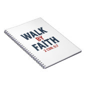 Lopen door geloof 2 Kor 5:7 Notitieboek (Rechterzijde)