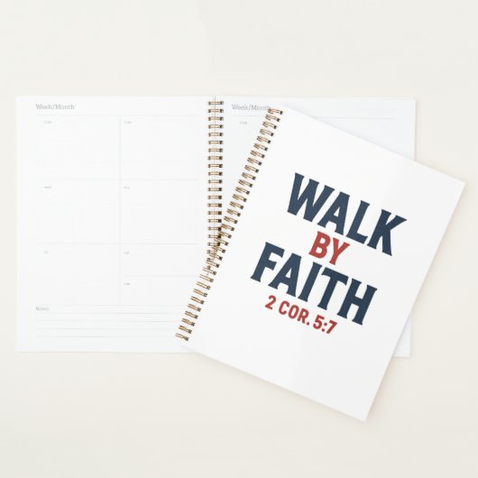 Lopen door geloof 2 Kor 5:7 Planner (Display)