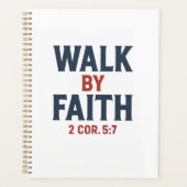 Lopen door geloof 2 Kor 5:7 Planner (Voorkant)