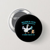 Lopen door geloof, constant struikelen 2 Korintiër Ronde Button 5,7 Cm (Voorkant /achterkant)