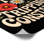 Lopen door geloof, constant struikelen, grappige w poster (Hoek)