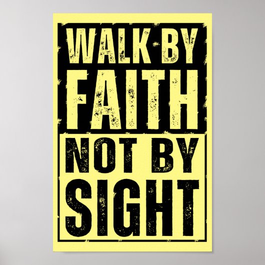 LOPEN DOOR GELOOF NIET DOOR ZIEN POSTER (Voorkant)