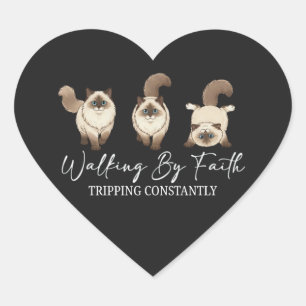 Lopen Door Het Geloof Grappig Christelijk Hond Lie Hart Sticker