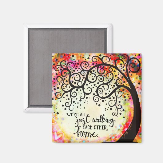 Lopen elkaar thuis magneet (Voorkant / Achterkant)