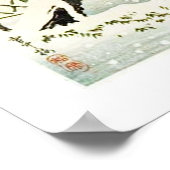 Lopen in de sneeuw poster (Hoek)