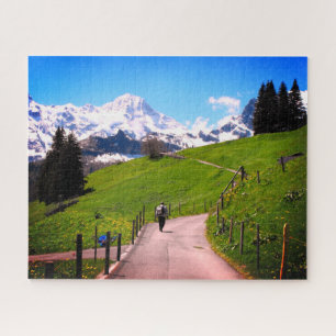 Lopen in de Zwitserse Alpen Legpuzzel