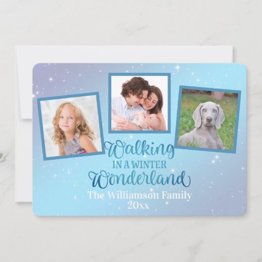 Lopen in een winter Wonderland 3 foto (Voorkant)