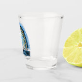 Lopen in een Winterland | Blauwe regenboog Shot Glas (Rechts)