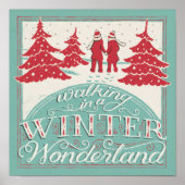 Lopen in een winterland poster (Voorkant)
