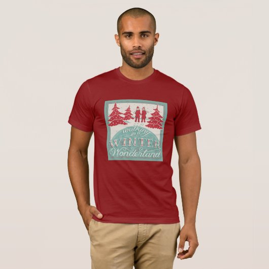Lopen in een winterland t-shirt (Voorkant volledig)