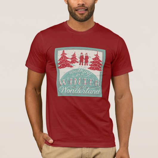 Lopen in een winterland t-shirt (Voorkant)