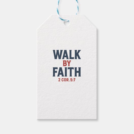 Lopen in geloof  cadeaulabel (Voorkant)