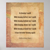 Lopen in het Poster Beauty Navajo Prayer (Voorkant)