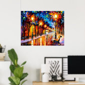 Lopen in het Poster Rain (Thuiskantoor)