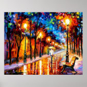 Lopen in het Poster Rain (Voorkant)