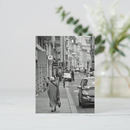 Lopen in Parijs Briefkaart (Staand voorkant)