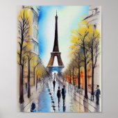 Lopen in Parijs Poster (Voorkant)