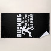 Lopen is een geestelijke sport en we zijn allemaal strandlaken (Voorkant)