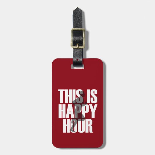 Lopen is een vrolijk uur bagagelabel (Voorkant verticaal)