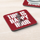 Lopen is een vrolijk uur bier onderzetter (Linkerzijde)