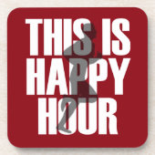 Lopen is een vrolijk uur bier onderzetter (Voorkant)