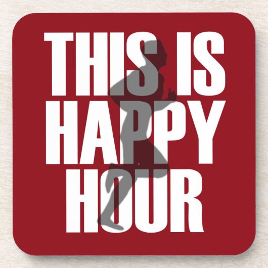 Lopen is een vrolijk uur bier onderzetter (Voorkant)